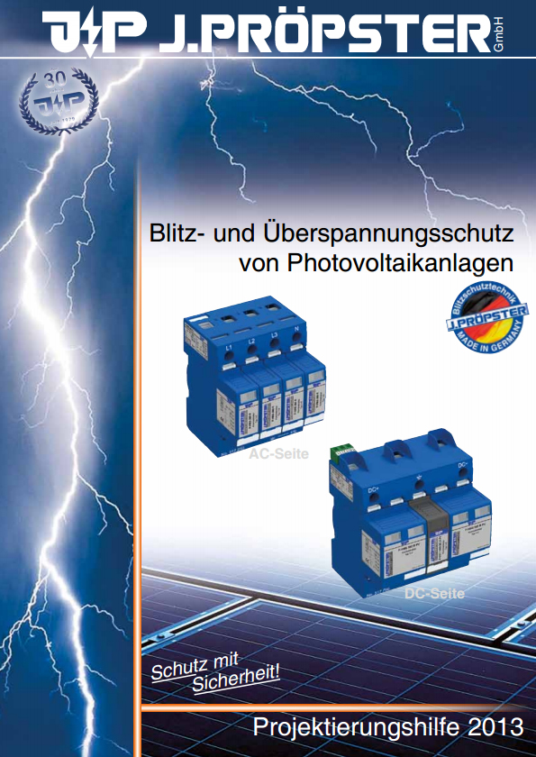 J.Pröpster Fotovoltaikus rendszerek Katalógus 2013 – német
