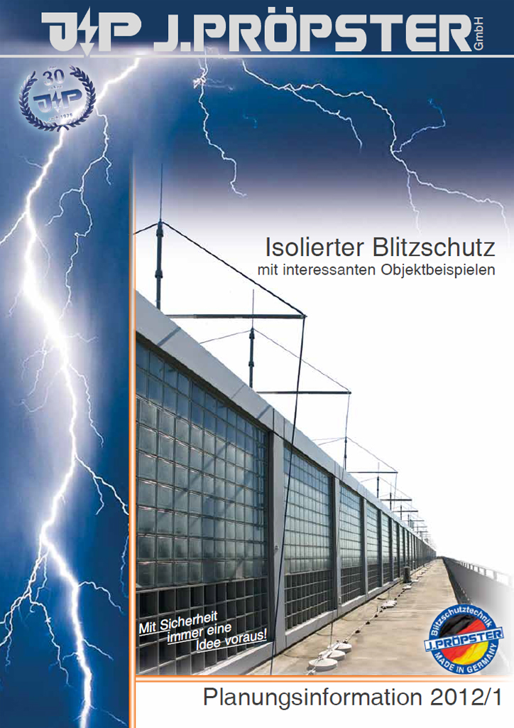 J.Pröpster Szigetelt villámvédelmi katalógus 2012/1 – német